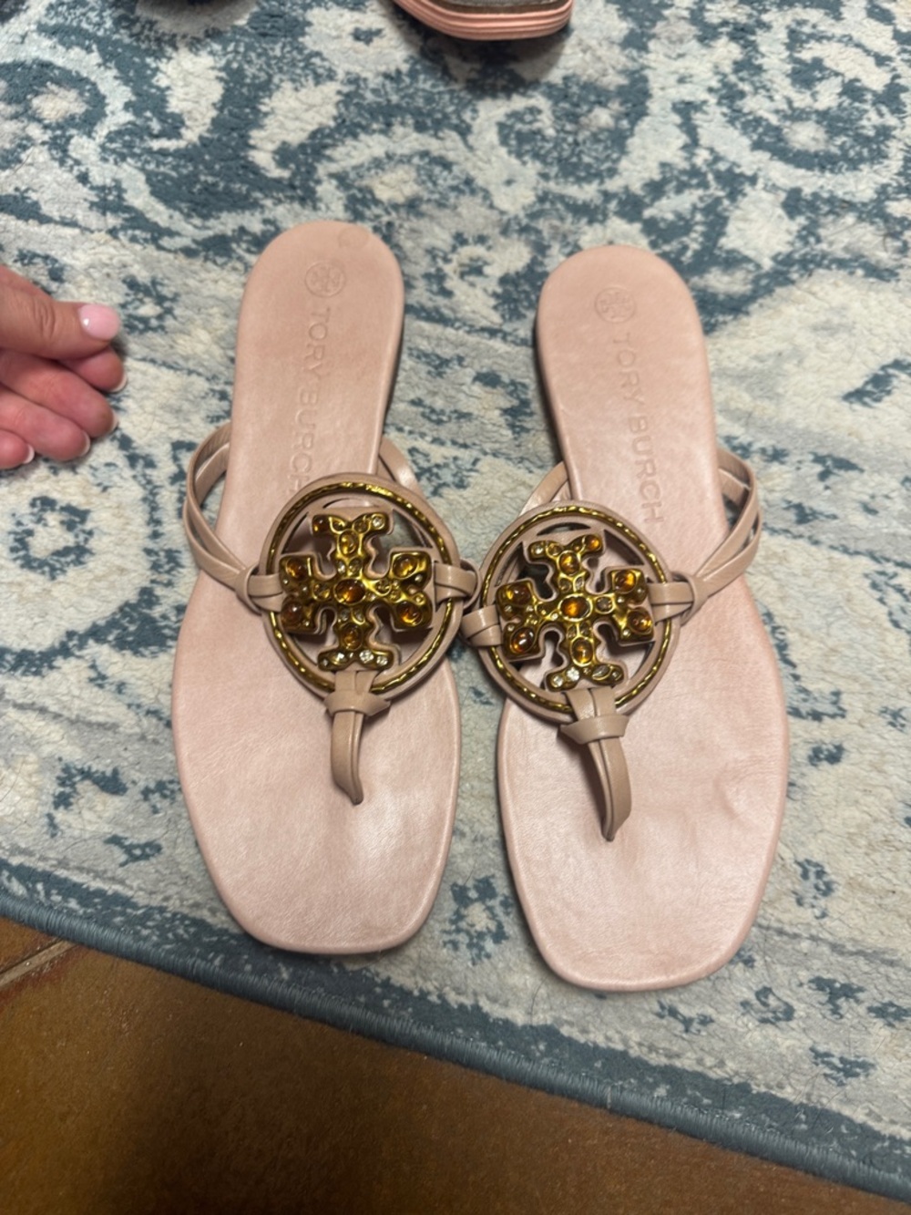 Tory Burch jewelled Miller sandals - Picture 2 of 4